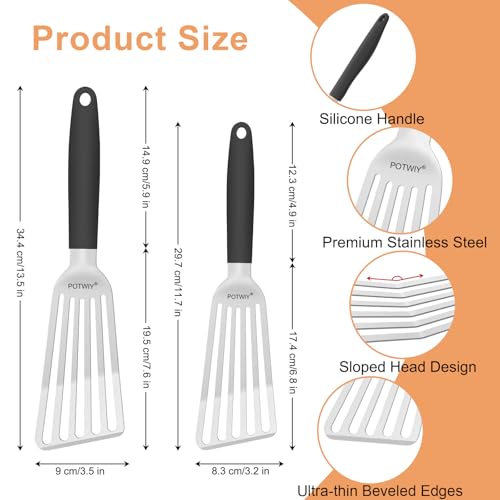 Fish Spatula Stainless Steel (2 Count)