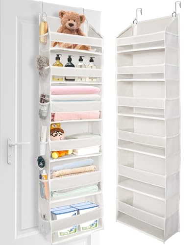 Over The Door Organizer with 6 Large Pockets 12 Side Pockets