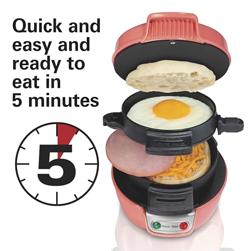 Breakfast Sandwich Maker with Egg Cooker Ring