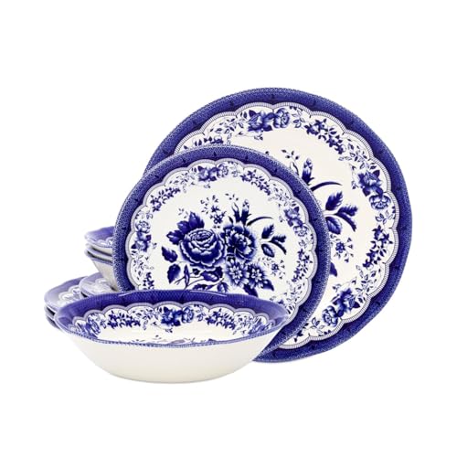 12 Piece Porcelain Dinnerware Set for 4