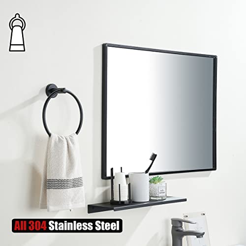 Black Towel Ring