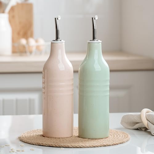 16oz Ceramic Oil Dispenser Bottle (2 Count)