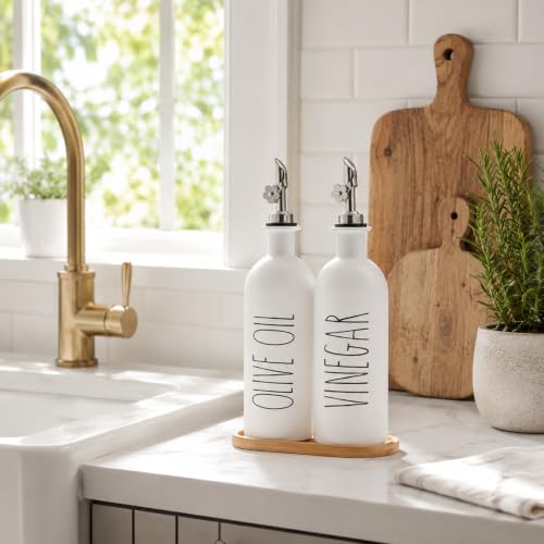 16oz Olive Oil Dispenser Bottles for Kitchen (2 Count)