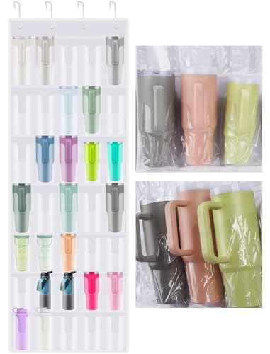 35 Pocket Door Hanging Cup Organizer Fit for Stanley Tumbler 30 40oz