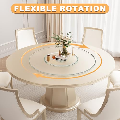 23" Tempered Glass Lazy Susan Turntable