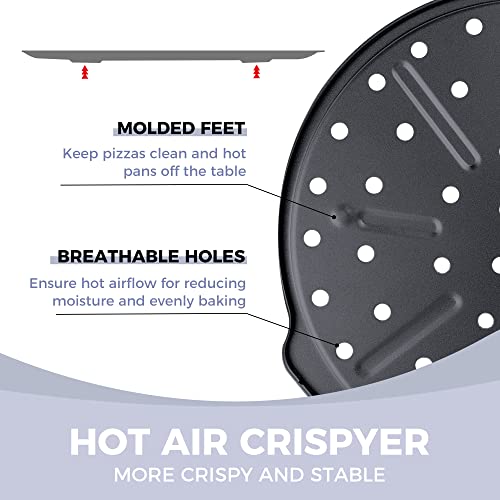 2 Pack Pizza Pan with Holes 12 Inch (2 Count)
