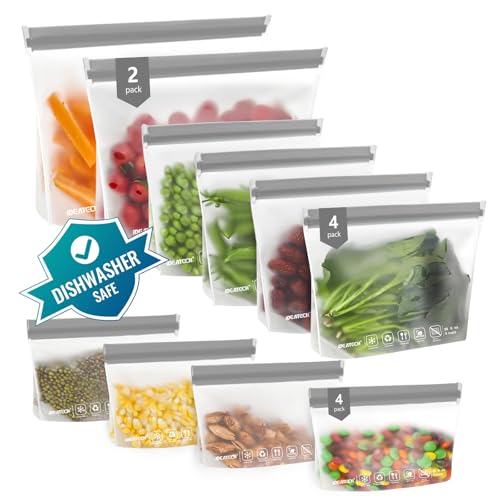 12Pack Food Storage Bags Dishwasher Safe (10 Count)