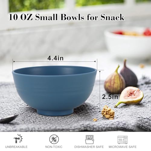 wheat straw dessert bowls 10oz set of 8