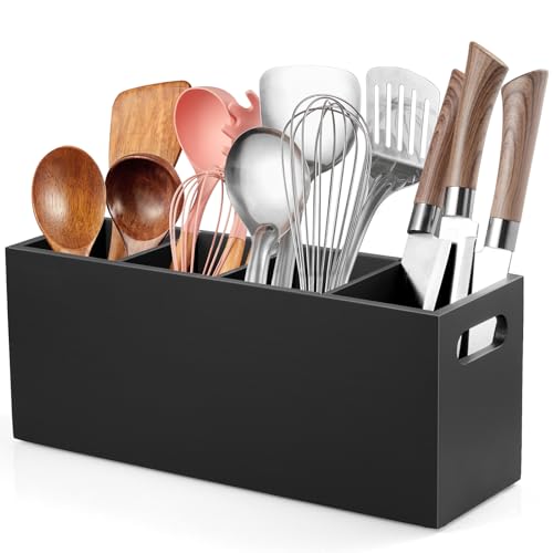 Large Utensil Holder with Removable Divider