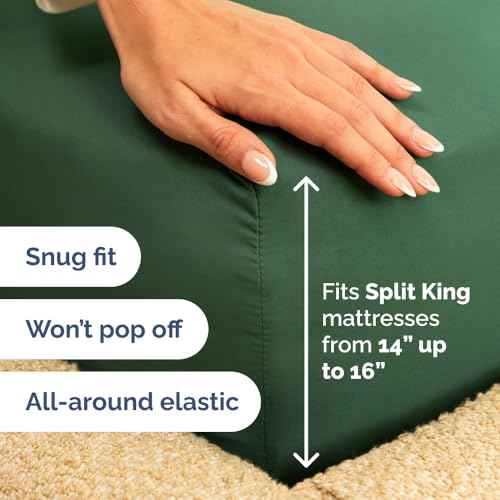 Flex Top Split Head King 4 Piece Sheet Set