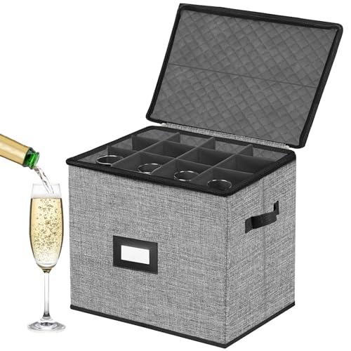 Quilted Champagne Flute Storage Box