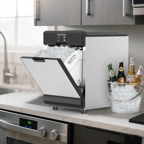 65 lbs Chewable Nugget Ice Maker Countertop Compact Self