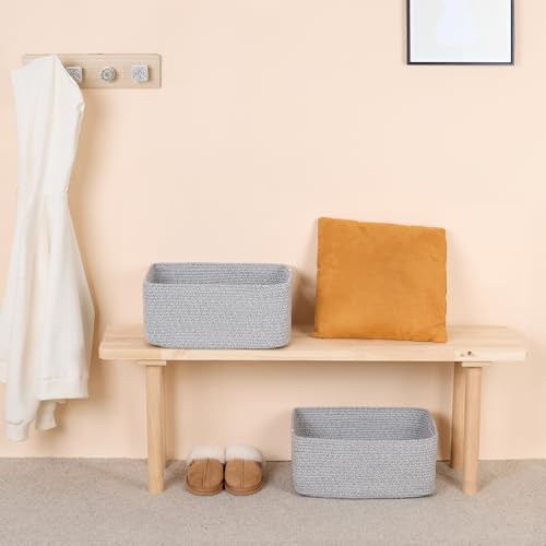 Large Storage Baskets for Shelves (3 Count)