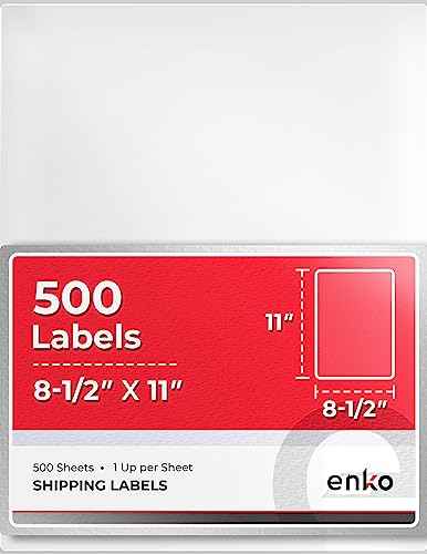 8-1/2 x 11 in 500 Address, Mailing and Business Sticker Labels (500 Count)