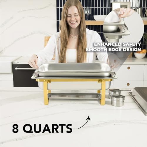 4 Pack 8QT Chafing Dish Full Set