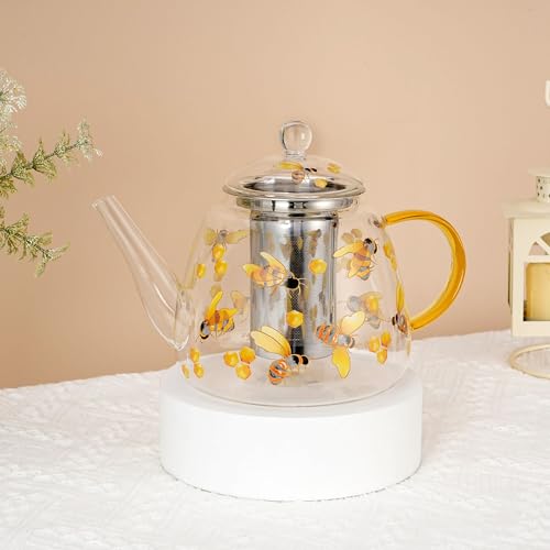 Heat Resistant Glass Teapot with Infuser