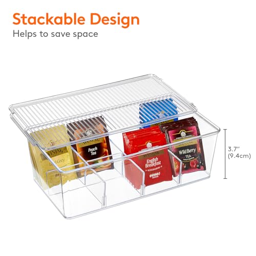4 Pack 32 Compartment Tea Organizer (4 Count)
