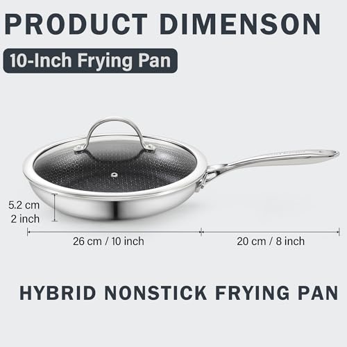 Stainless Steel Hybrid Nonstick 10