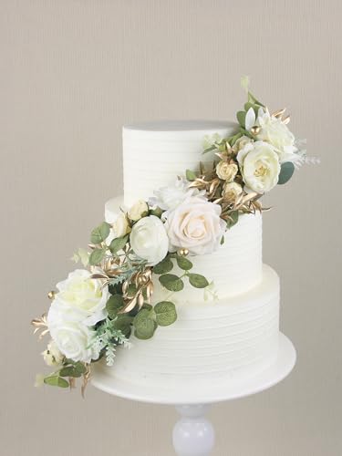 3Pcs Premade Cake Flowers (3 Count)