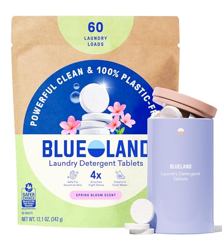 100% Plastic Free Laundry Detergent Tablets Set (60 Count)