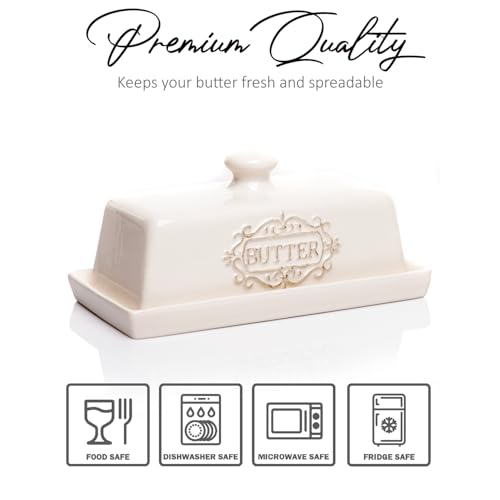 Ceramic Butter Dish with Lid