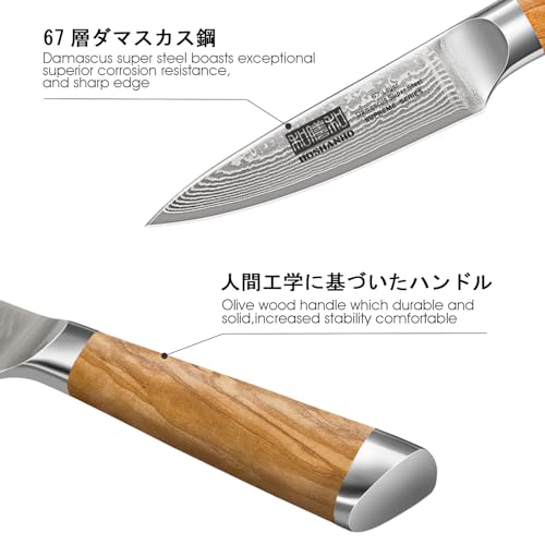 Damascus Paring Knife 3.75"