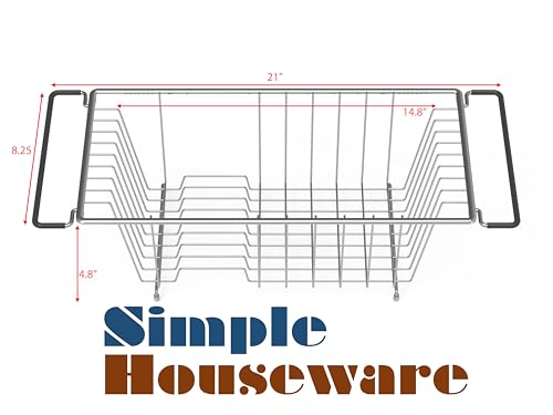 Stainless Over Sink Counter Top Dish Drainer Drying Rack