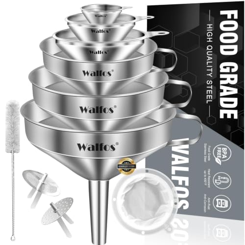 Stainless Steel Funnel (6 Count)