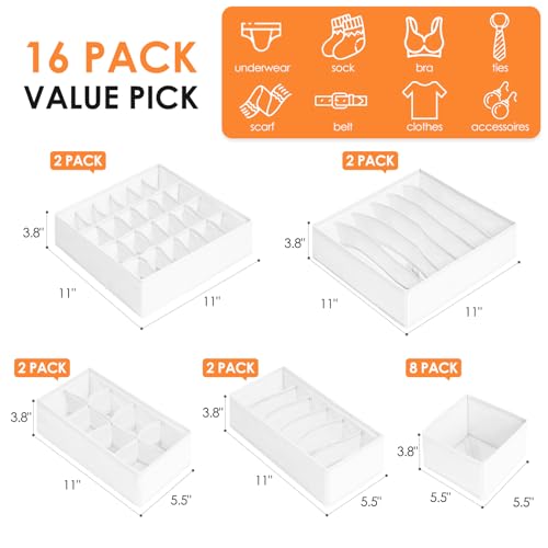 Drawer Organizer Clothes (16 Count)