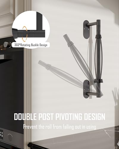 Paper Towel Holder Under Cabinet One Hand Operable