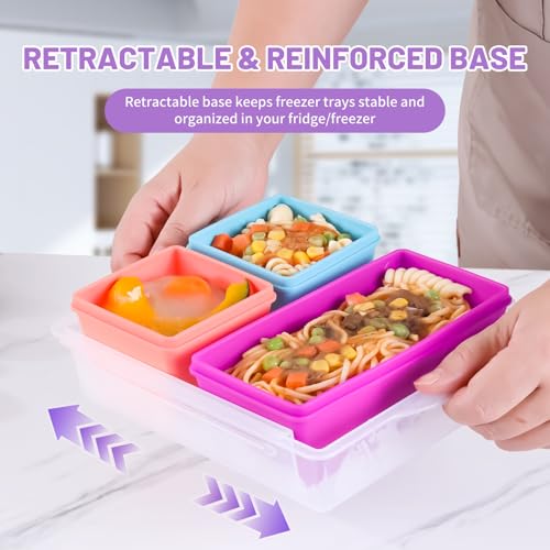 Silicone Freezer Molds with Lids (6 Count)