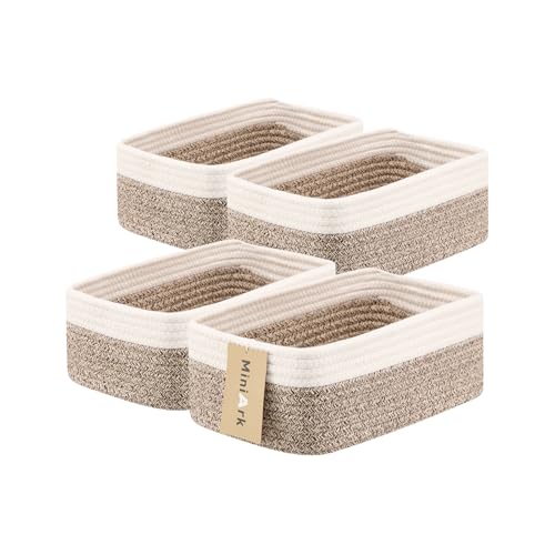 Small Storage Baskets for Organizing (4 Count)