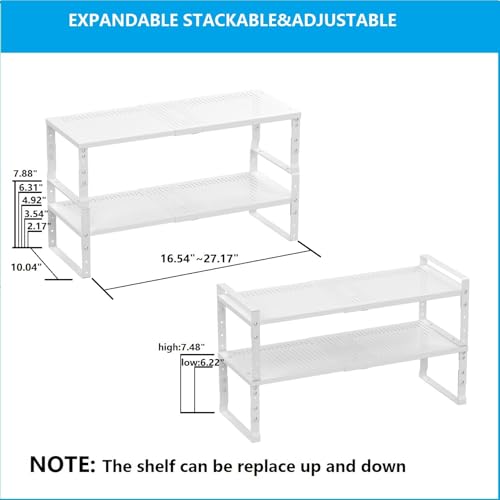 Expandable Adjustable & Stackable Spice Rack (2 Count)