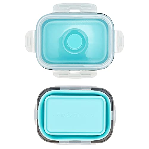 3piece Collapsible Food Storage Containers with Lids (3 Count)