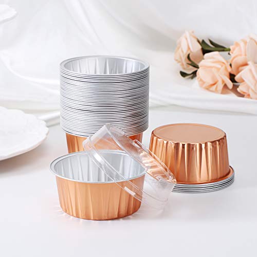 Disposable Foil Ramekins with Lids (120 Count)