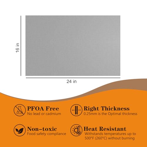 4 Pack Thickened Silver Oven Liners for Bottom of Oven BPA & PFOA Free