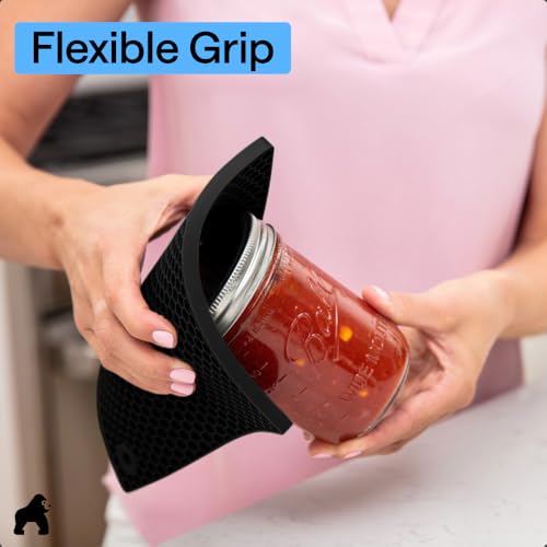 BPA Free Silicone Oven Mitts and Pot Holders Set (4 Count)