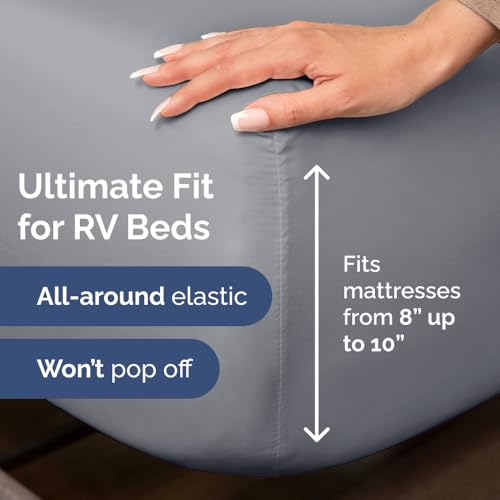 Short Queen Size 4 Piece Bed Sheet Set (4 Piece Set)