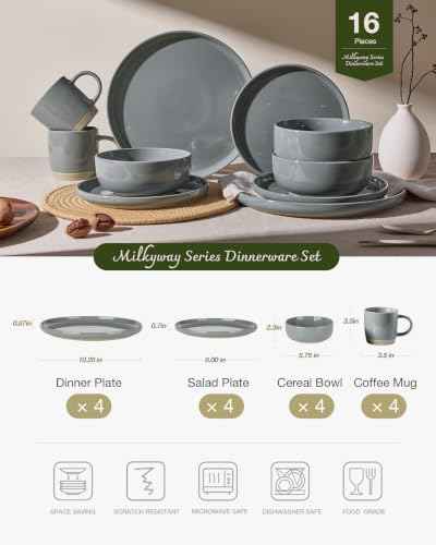 Milkyway 16 Piece Dinnerware Set with Mugs