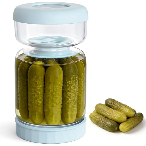 Pickle Jar with Strainer Flip (34 Fl Oz)