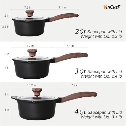 10PCS Sauce Pan Set (3 Count)