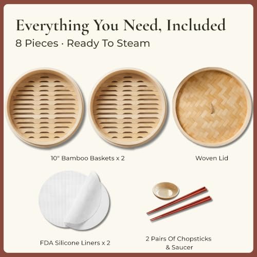 Bamboo Steamer Basket 10