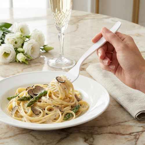 100 Count White Plastic Silverware Heavy Duty