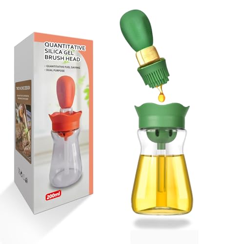 Oil Dispenser Bottle with Silicone Brush