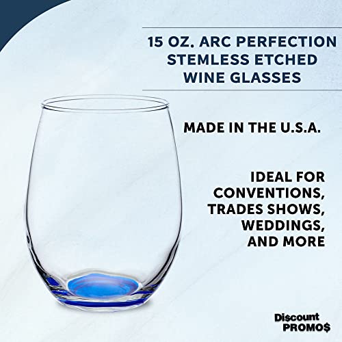 Stemless Wine Glasses in Bulk by ARC Perfection (10 Count)