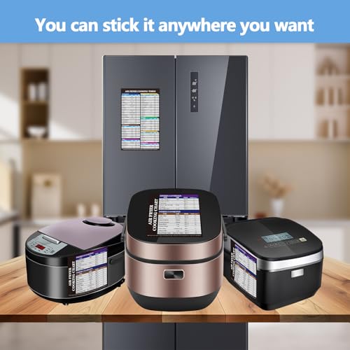Air Fryer Magnet Cheat Sheet Set (2 Count)
