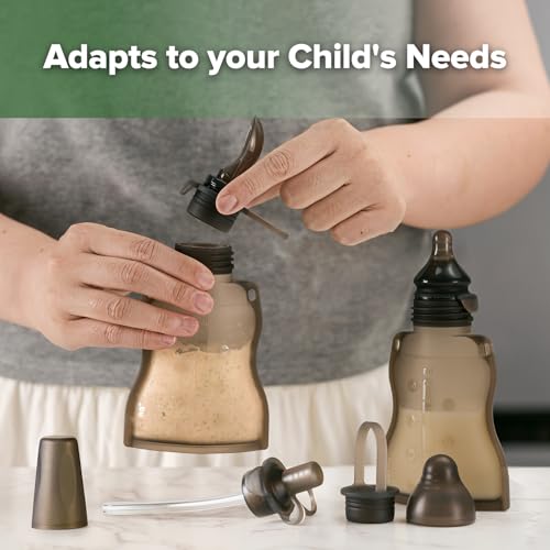 Refillable Silicone Baby Food Pouch (4 Count)