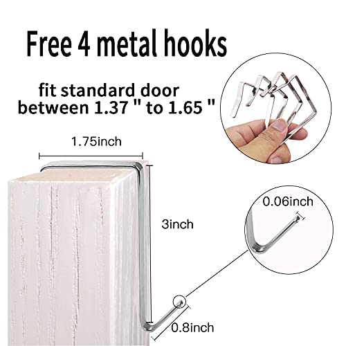 2 Pack Extra Large Hanging Crystal Clear Over Door Shoe Organizers (2 Count)