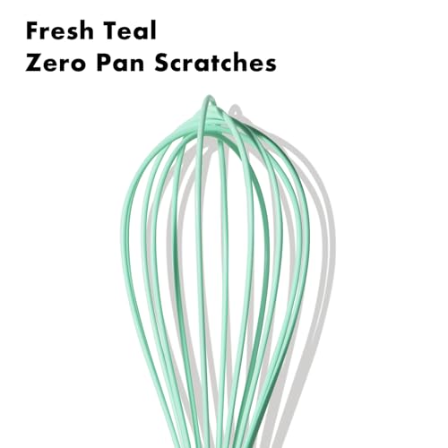 10 Inch Teal Silicone Whisk