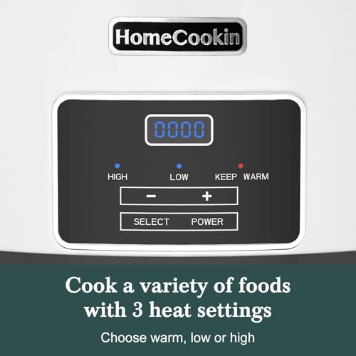 7 Quart Programmable Slow Cooker with Timer Keep Warm